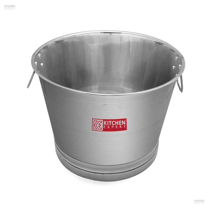 Kitchen Expert Stainless Steel Tub for Bathroom Purpose - (Silver, Large Size 21 * 21 * 18 inch in LBH Format)