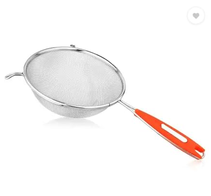 Kitchen Expert Stainless Steel Soup Strainer | Set of 1 (13.5cm) | Food/Juice Strainer | Liquid Filter | 