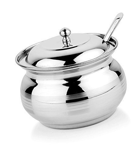 Rastogi Handicrafts Ghee Pot- Stainless Steel, Tea & Sugar Pot Home Kitchen Serving Item
