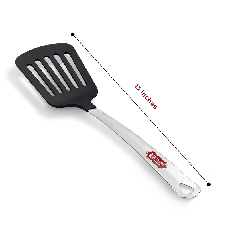 Kitchen Expert - Nylon Skimmer for Cooking | Spatula for Non Stick PanNylon Turner/Palta | Set of 1