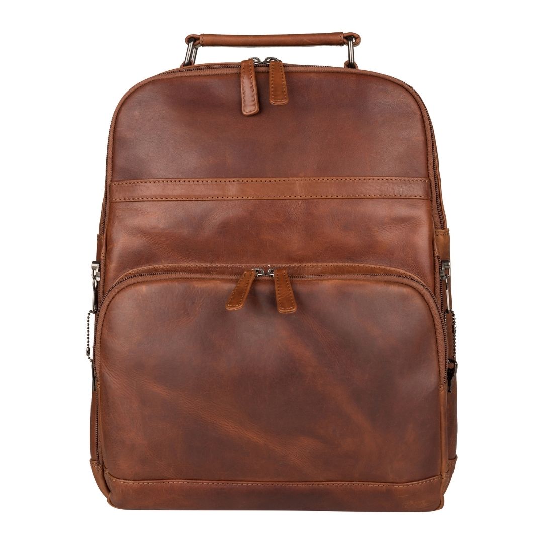 Quinn Unisex Leather Backpack